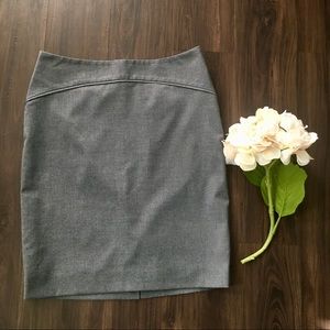 The Limited Simple Grey Pencil Skirt